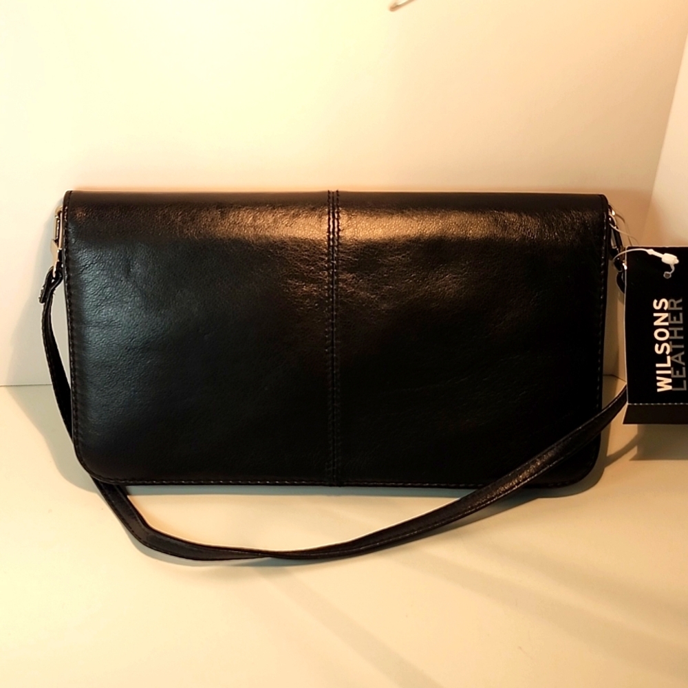 NEW■Vintage Wilson's Leather Clutch/Shoulder Bag--Vintage ☆
